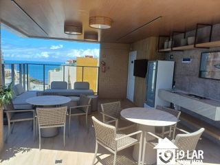 Pé na Areia na Barra: Studio com Vista Mar no Ocean Barra