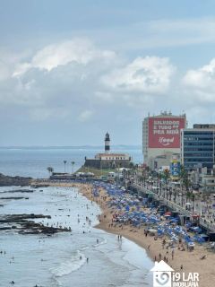 Vista Mar na Barra: Studio no Spot Barra com Rooftop Panorâmico