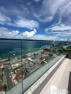 Apartamento 2 suítes na Barra com vista mar, andar alto e 2 vagas no Signature