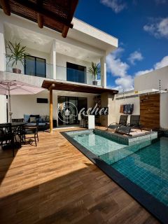 Casa 3 suítes à venda no estilo porteira fechada em Hortoville