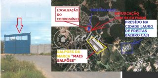 Condomínio de Galpões Larrain & Vidigal para locação no Bairro Caji
