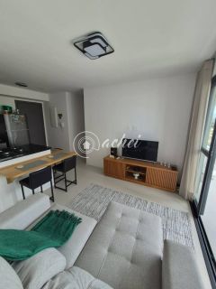 Apartamento 2 Quartos (1 Suíte) Frente Mar no Beach Class Jaguaribe