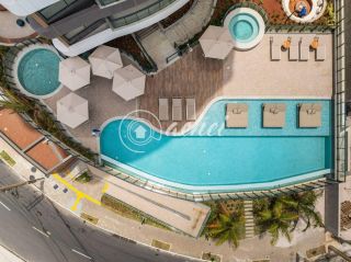 Apartamento 2 Quartos (1 Suíte) Frente Mar no Beach Class Jaguaribe