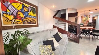 DUPLEX COM VISTA PARA A LAGOA, 2 QUARTOS E LAZER COMPLETO NO MARINA RIVERSIDE