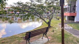 DUPLEX COM VISTA PARA A LAGOA, 2 QUARTOS E LAZER COMPLETO NO MARINA RIVERSIDE