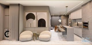 Flat para vender com 1 quarto no bairro Balneário Perequê em Porto Belo