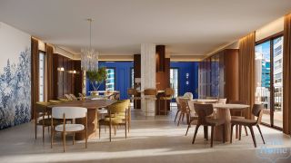 Apartamento Frente Mar 4 suítes Meia Praia em Itapema