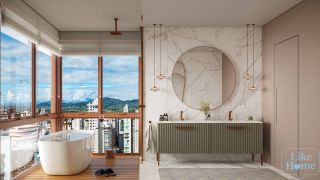 Apartamento Frente Mar 4 suítes Meia Praia em Itapema