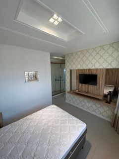 Apartamento frente mar a 50 metros da praia, totalmente mobiliado e com 3 suítes