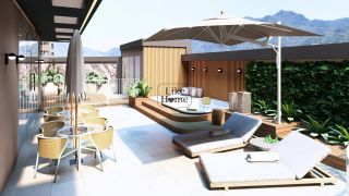 Apartamento Para Vender na planta perto do mar  com escritório, com 2 quartos 1 suítes no bairro Morretes em Itapema