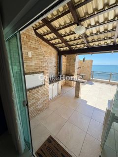 Cobertura duplex frente mar para temporada em Meia Praia, Itapema, terraço com churrasqueira, 4 dormitórios, até 12 pessoas