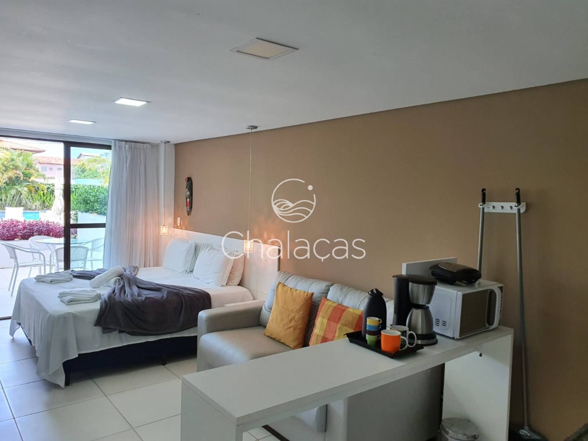 VENDA - Studio 40m² Mobiliado - Terreo com Varanda Gourmet - Próximo a Vila de Porto de Galinhas