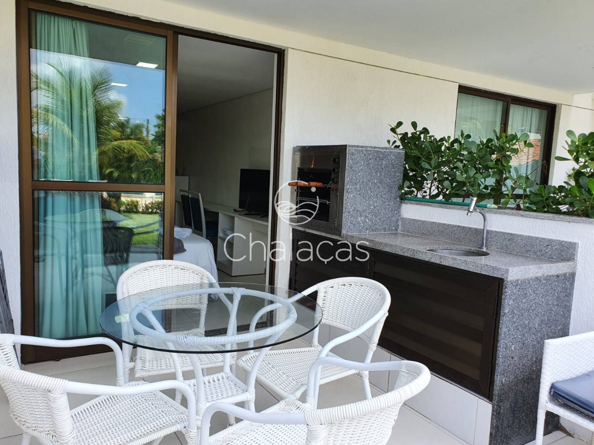 VENDA - Studio 40m² Mobiliado - Terreo com Varanda Gourmet - Próximo a Vila de Porto de Galinhas