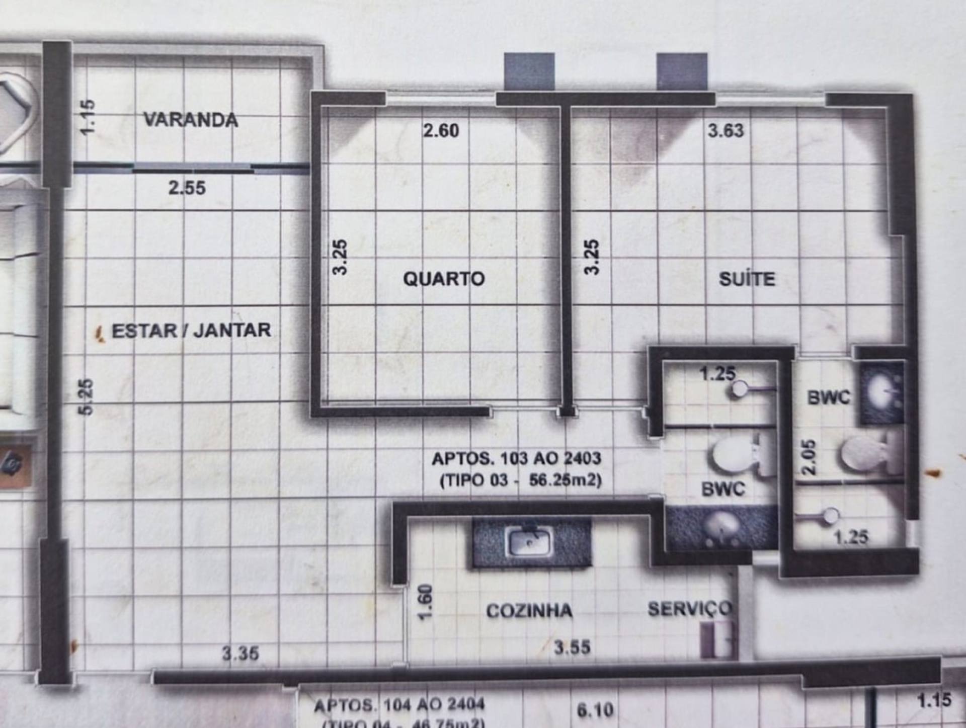 VENDA- 02 Qts - 56,25m²- Porteira Fechada em Setúbal perto D. Lindú
