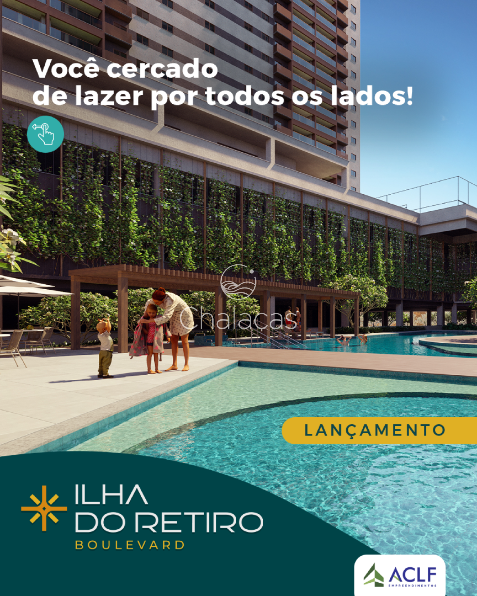 VENDA - 3 Qts 73m² - Ilha do Retiro Boulevard - Área de lazer completa