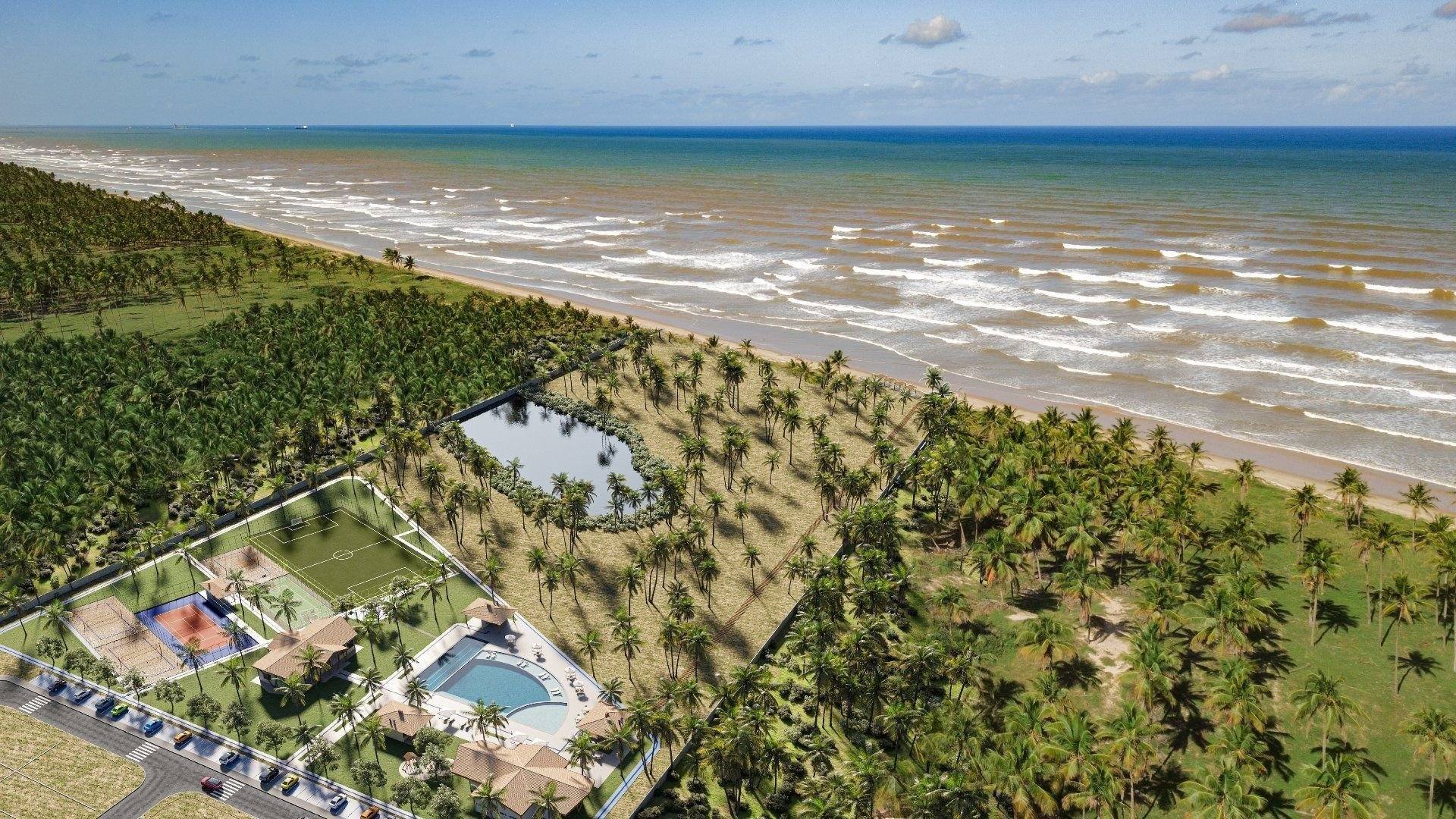 Lote pé na areia na ultima quadra do Malibu Beach Residence/ Barra dos Coqueiros