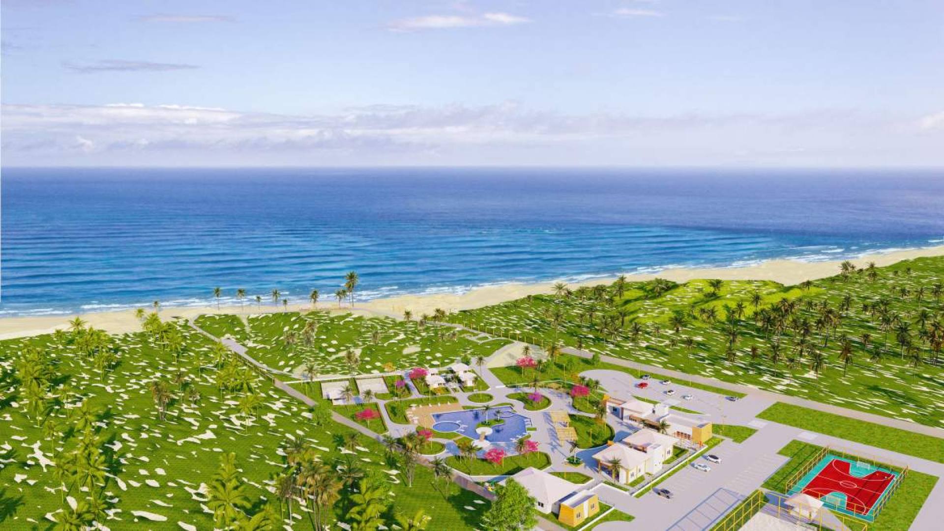 Lote de esquina próximo à praia no Condominio Meliá Residence em Barra dos Coqueiros