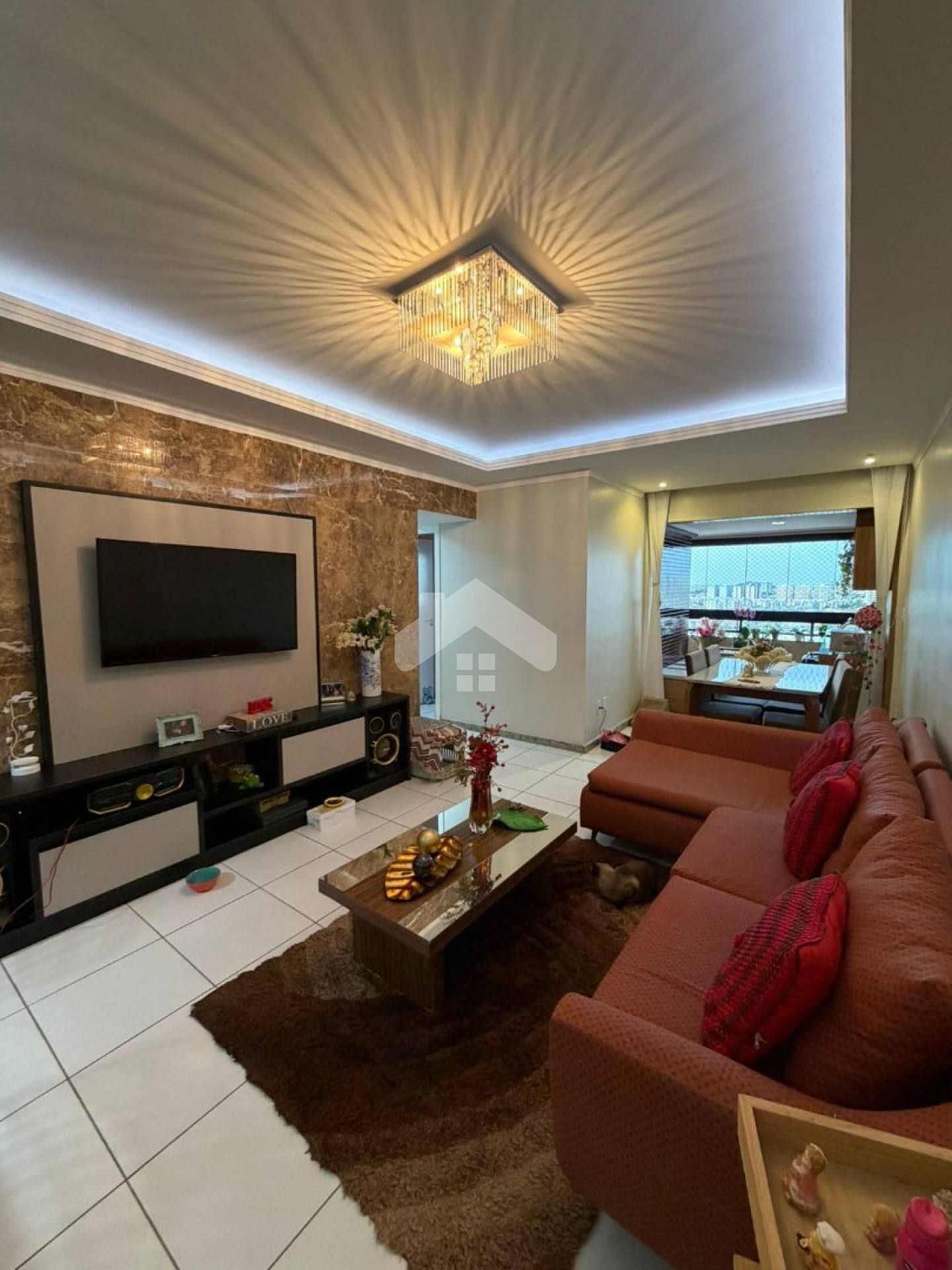 Apartamento mobiliado no Virtuosi, 3/4, 1 suíte, 1 vaga - Luzia