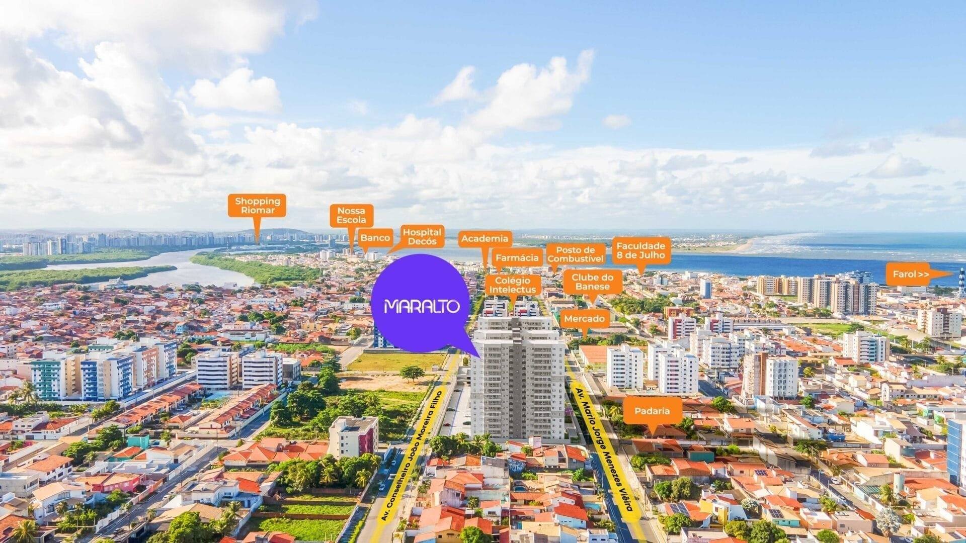 Apartamento Para Vender com 2 quartos 1 suítes no Condominio Maralto