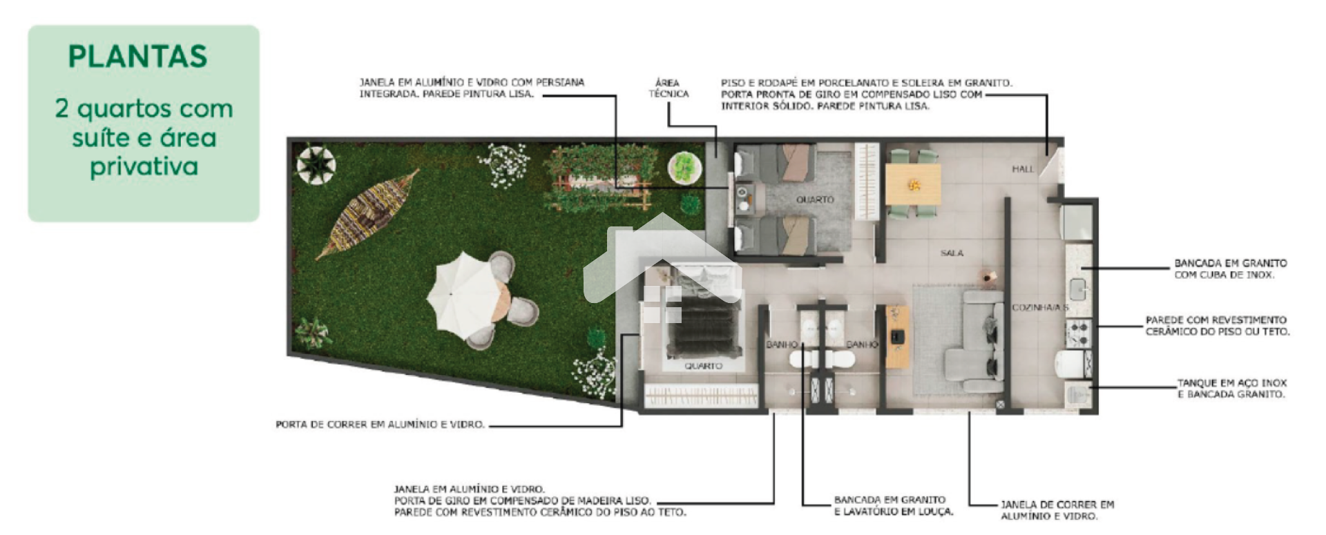 Apartamento Térreo Com Jardim Para Vender No Esplendore no Bairro Farolândia