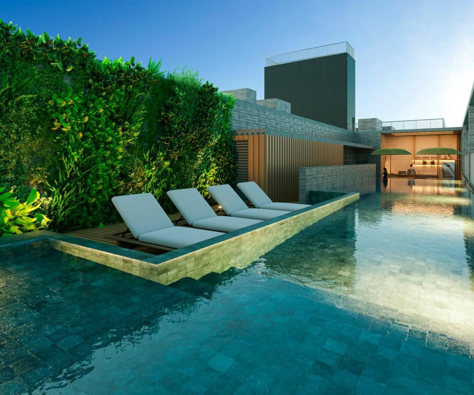 Apartamentos com varanda a 140m da praia de Intermares
