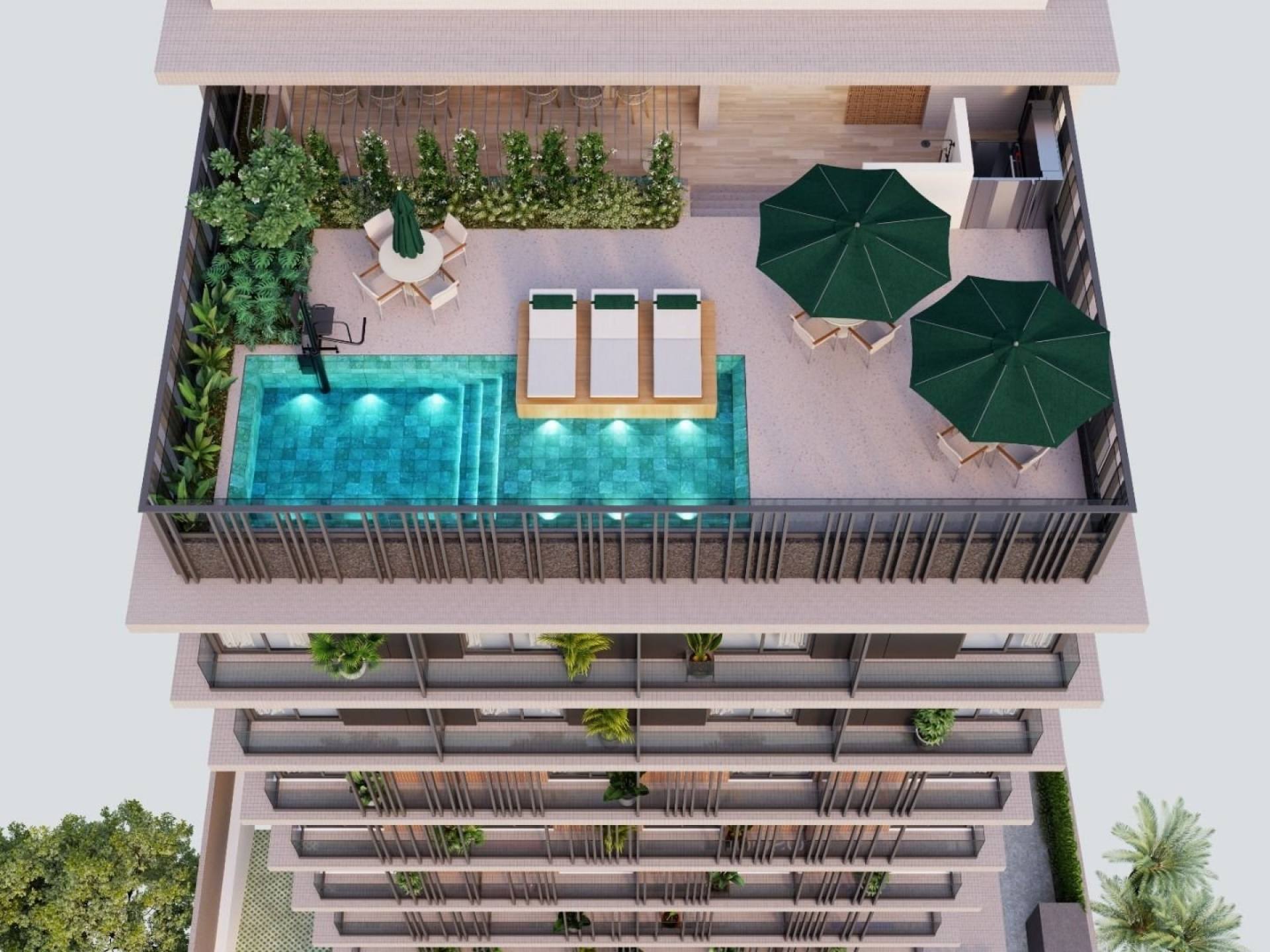 Flats com excelente localização a 250m da praia de Tambaú