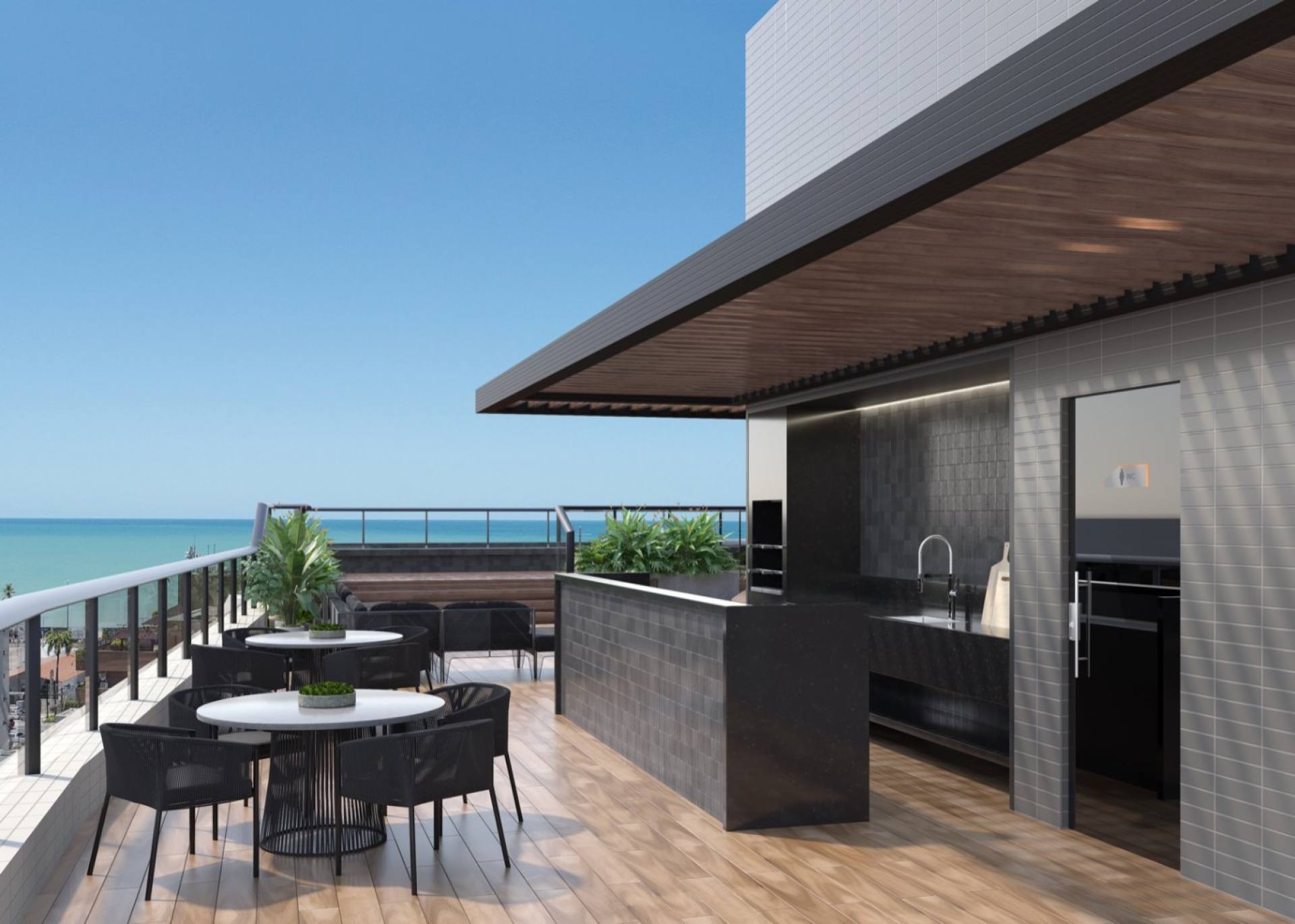Studio a 300 metros da praia no Jardim Oceania