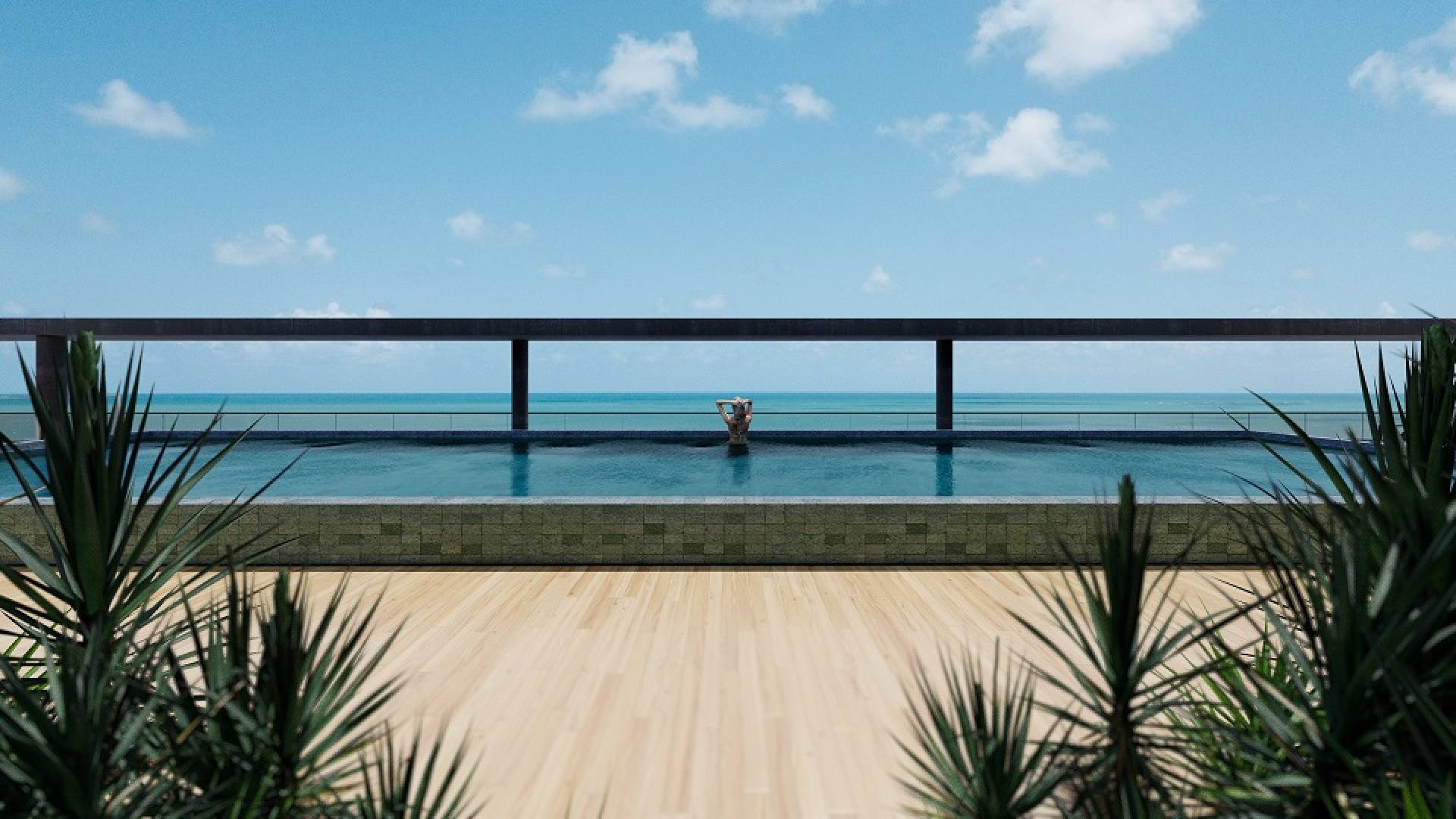 Flat a 300 metros da praia em Ponta de Campina