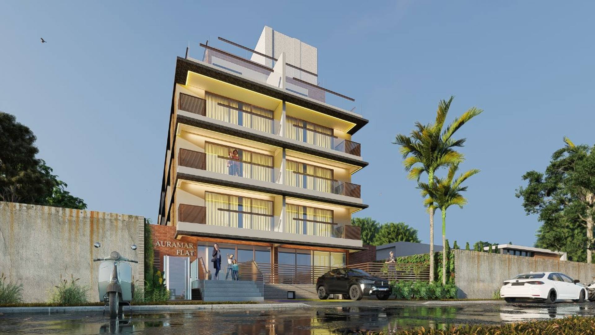 Flat na beira mar do Cabo Branco