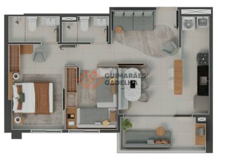 Apartamento Para Vender a partir de 02 quartos sendo 01 suíte no bairro Papicu em Fortaleza