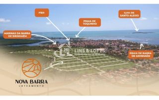 Lotes na Praia em Barra de Sirinhaém/PE | Nova Barra | Até 150x
