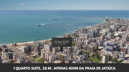 Quarto e sala Concept Jatiúca