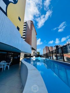 Quarto e sala mobiliado na Ponta Verde