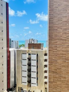 Quarto e sala mobiliado na Ponta Verde