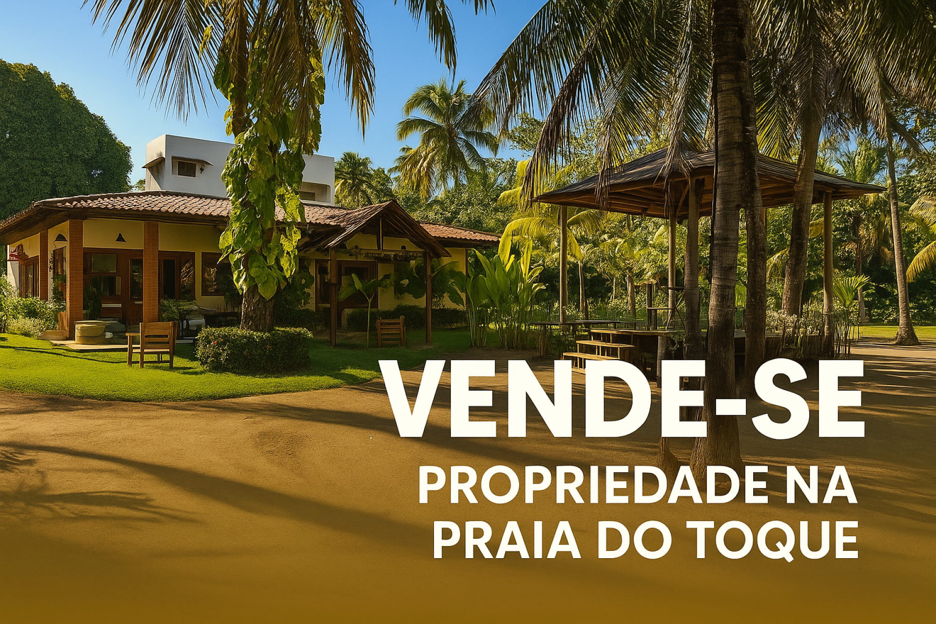 Propriedade a beira mar na praia do toque - São Miguel dos Milagres