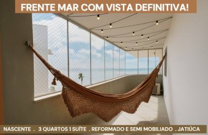 Apartamento 3 quartos frente mar de Jatiúca
