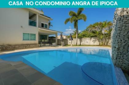 casa de alto padrão - no condominio angra de ipioca