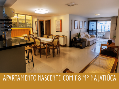 Apartamento nascente 118m2 na Jatiúca