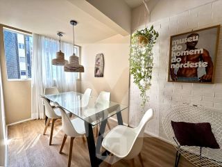 Apartamento mobiliado com 3 quartos a 350m da praia na Ponta Verde – 88m² | Nascente