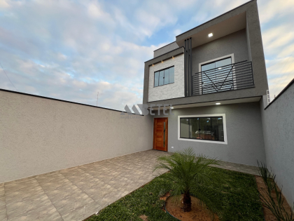 SOBRADO COM 4 QUARTOS – SUÍTE COM HIDRO – FAZENDA RIO GRANDE / PR