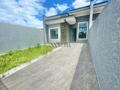 CASA MODERNA COM 3 QUARTOS E CHURRASQUEIRA – FAZENDA RIO GRANDE / PR