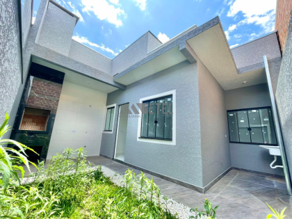 CASA MODERNA COM 3 QUARTOS E CHURRASQUEIRA – FAZENDA RIO GRANDE / PR