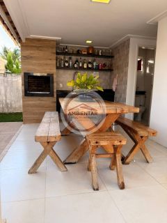 Belíssima casa cond.fechado próximo a praia na Aruana