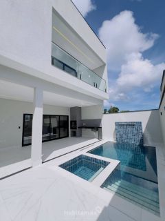 CASA CONDOMINIO PASSAREDO, MODERNA E FINO ACABAMENTO .