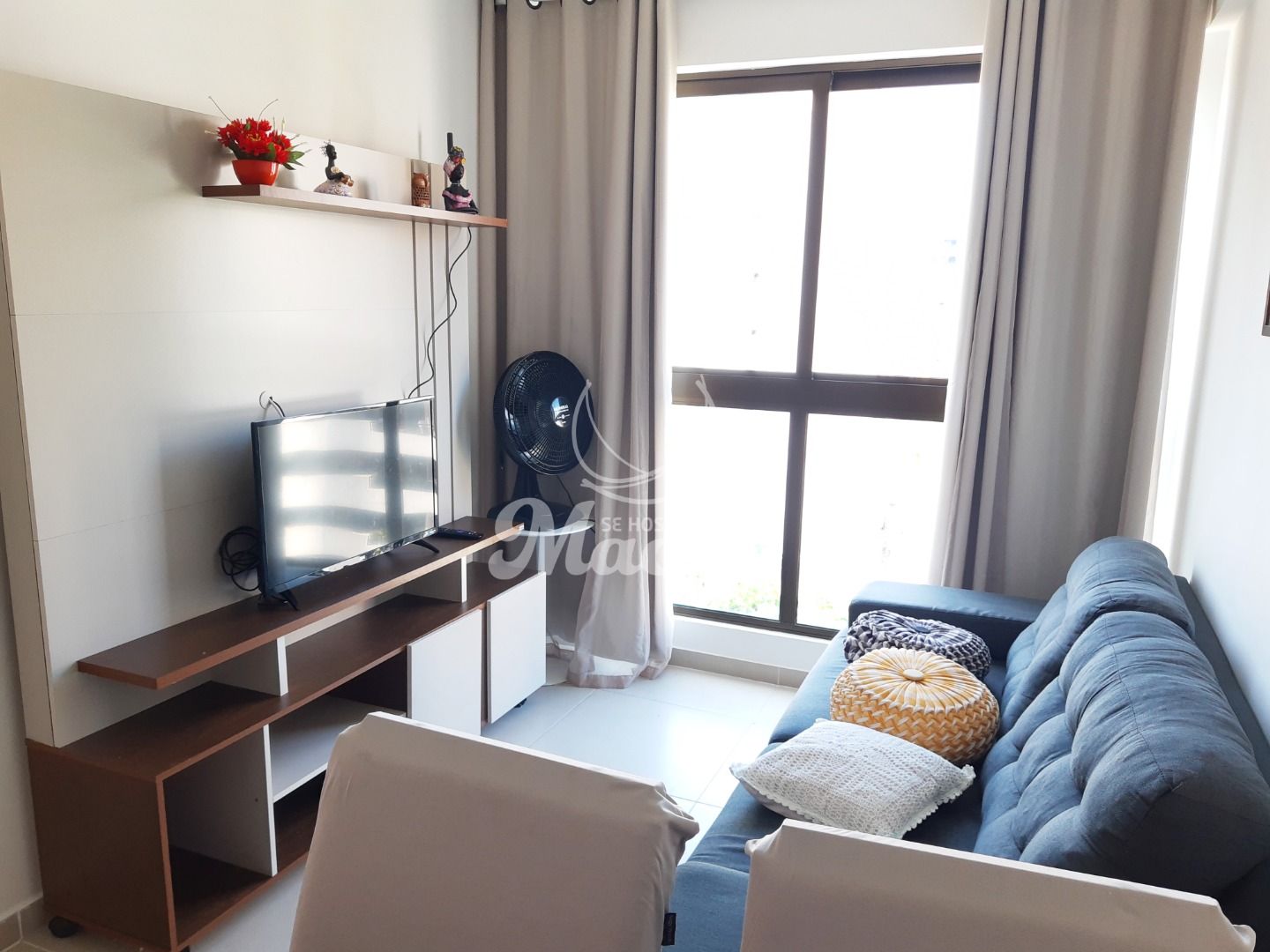 Apartamento quarto e sala, mobiliado para alugar na Ponta Verde