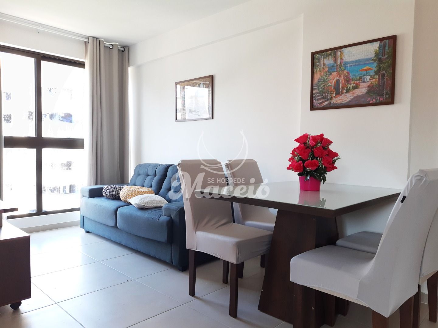 Apartamento quarto e sala, mobiliado para alugar na Ponta Verde