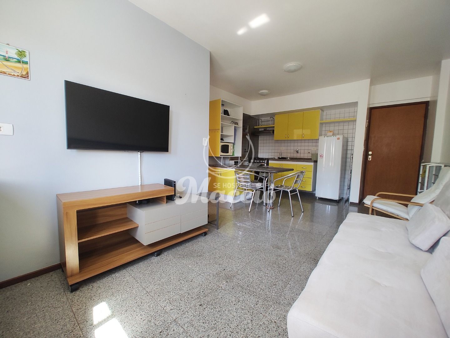 Apartamento quarto e sala mobiliado para alugar, na Ponta Verde
