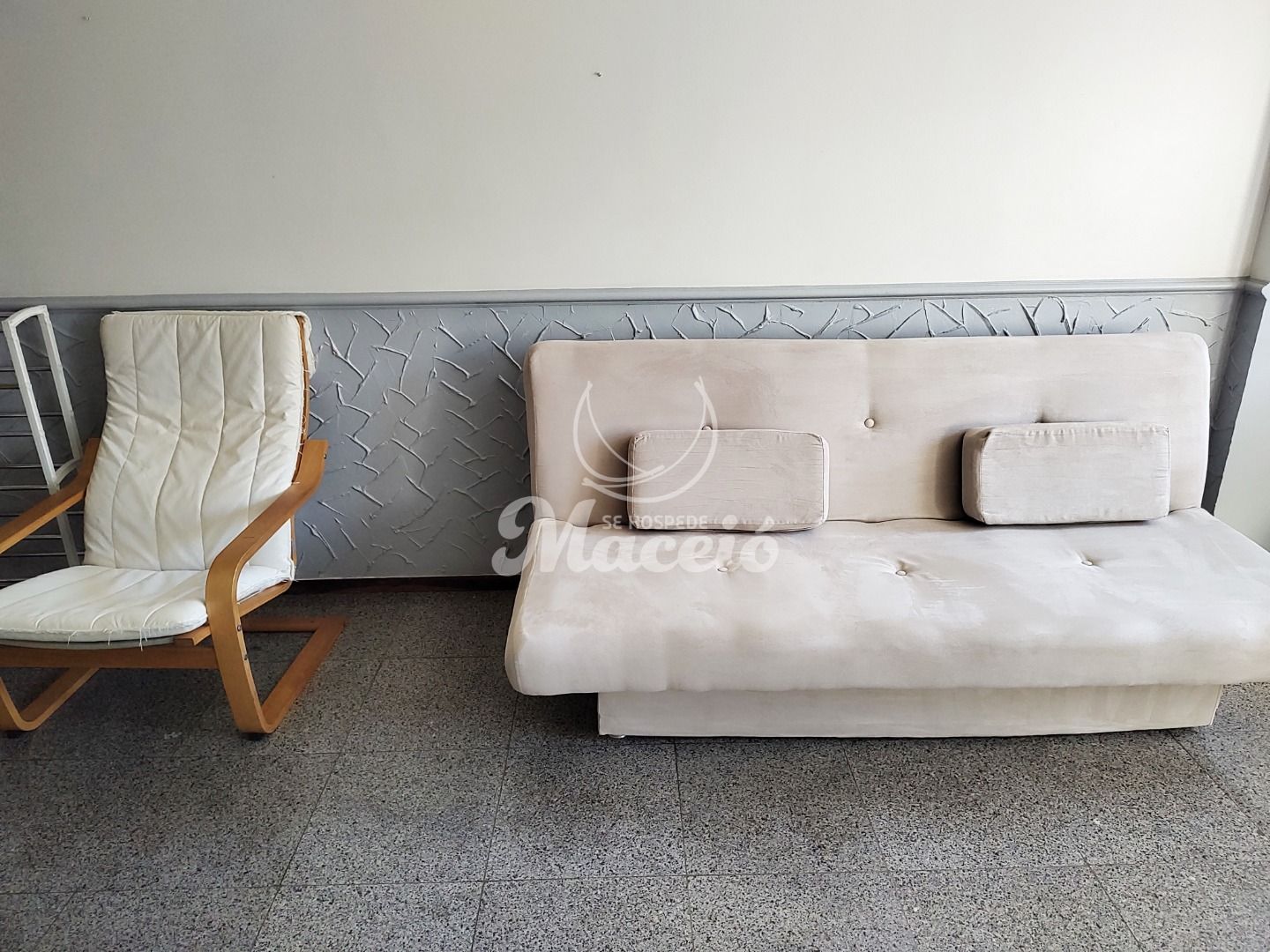 Apartamento quarto e sala mobiliado para alugar, na Ponta Verde