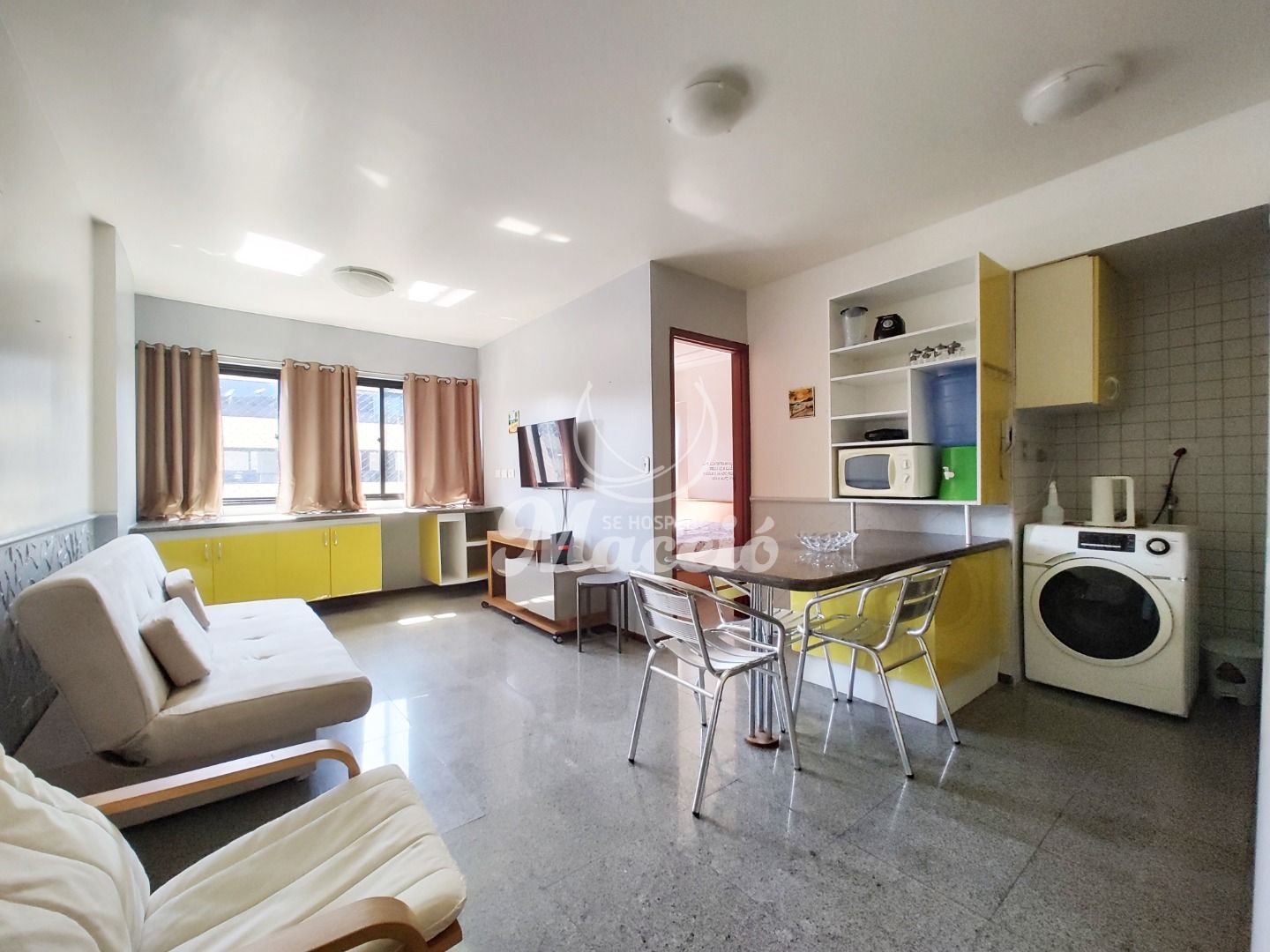 Apartamento quarto e sala mobiliado para alugar, na Ponta Verde