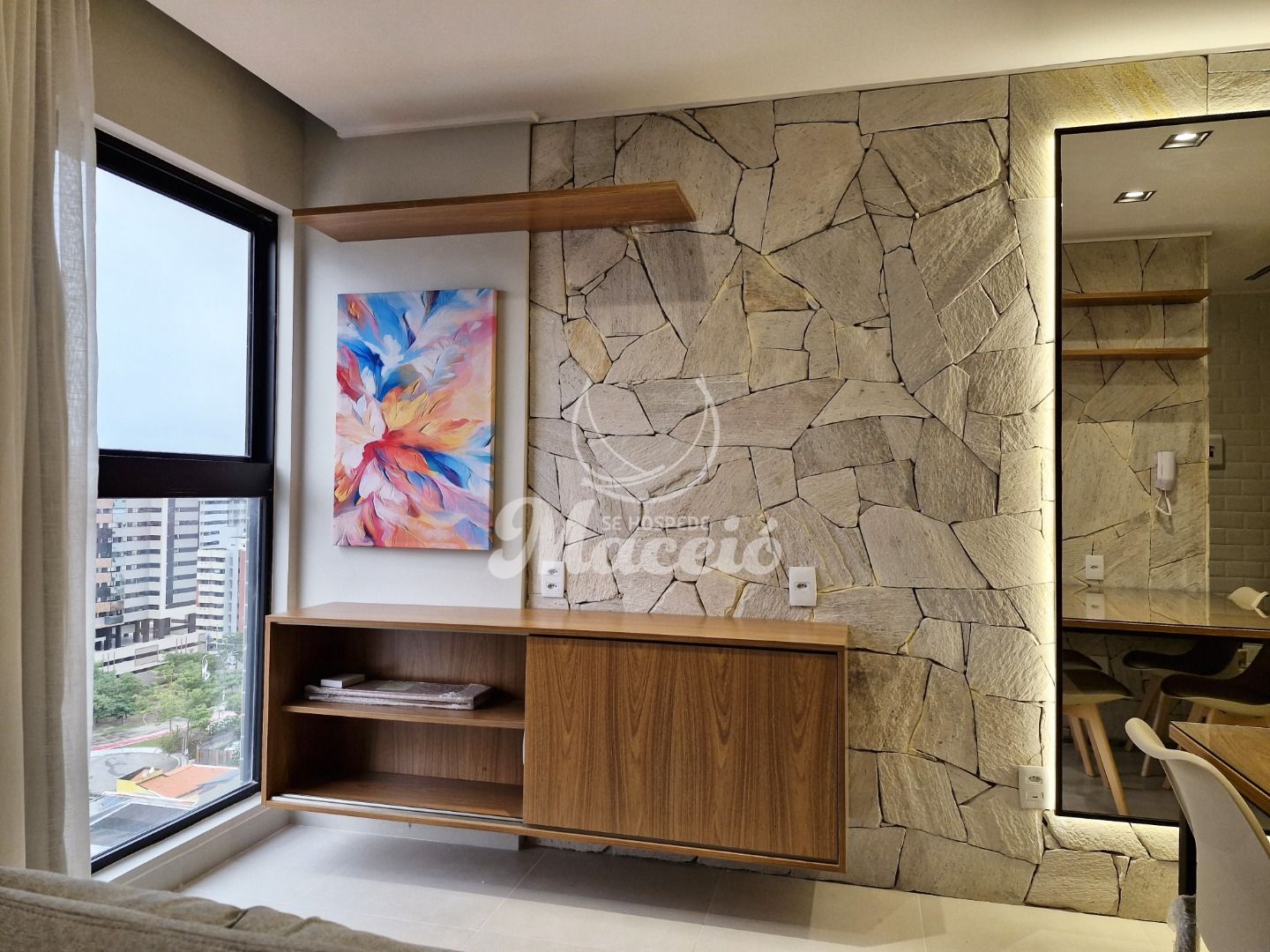 Belíssimo Studio, novo, decorado e mobiliado, na Jatiúca